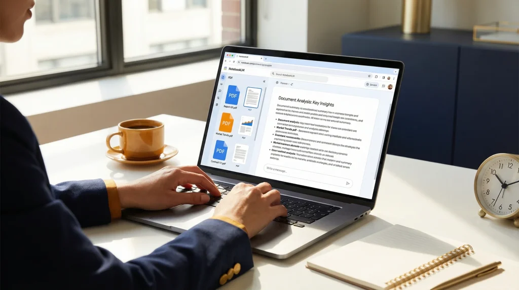 NotebookLMを使ってプレゼン資料のデータ収集を効率的にこなすビジネスパーソン
