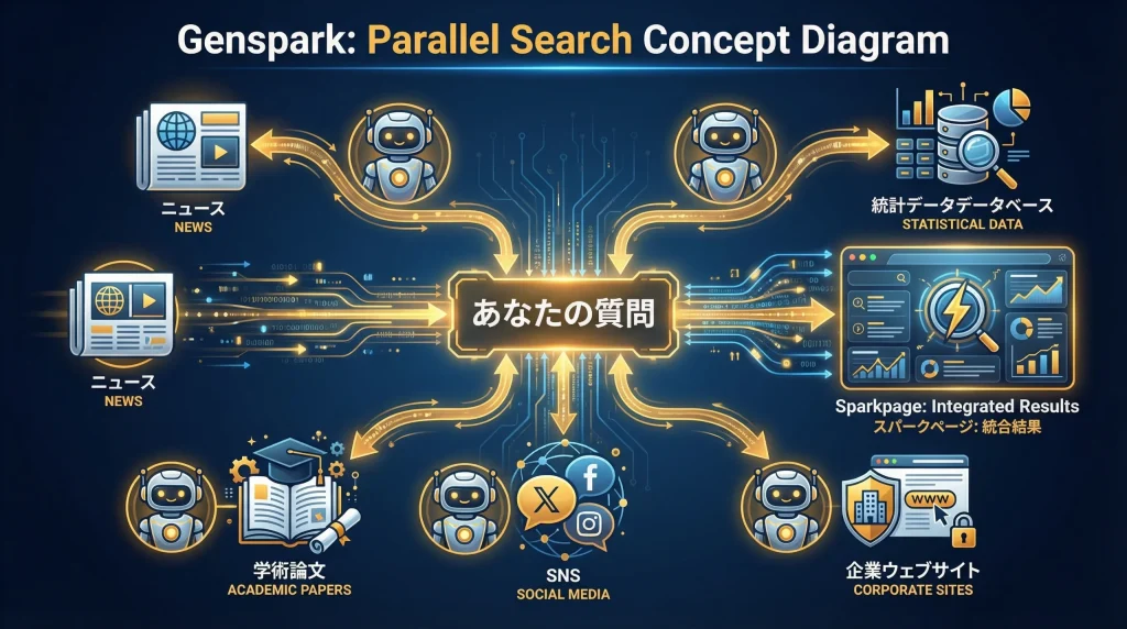AI Parallel Searchの仕組み：複数AIエージェントが並列処理